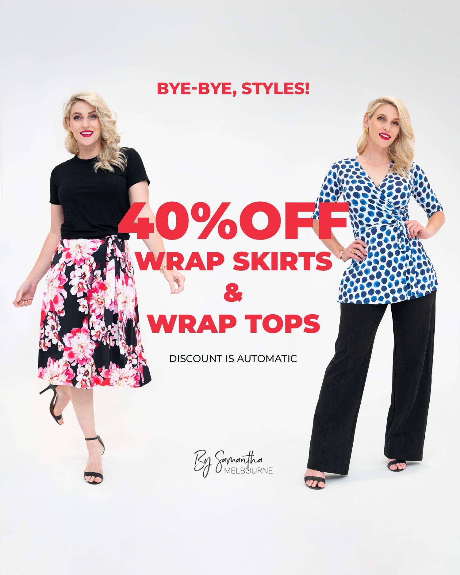 Wrap Up Sale: Wrap Skirts & Wrap Tops