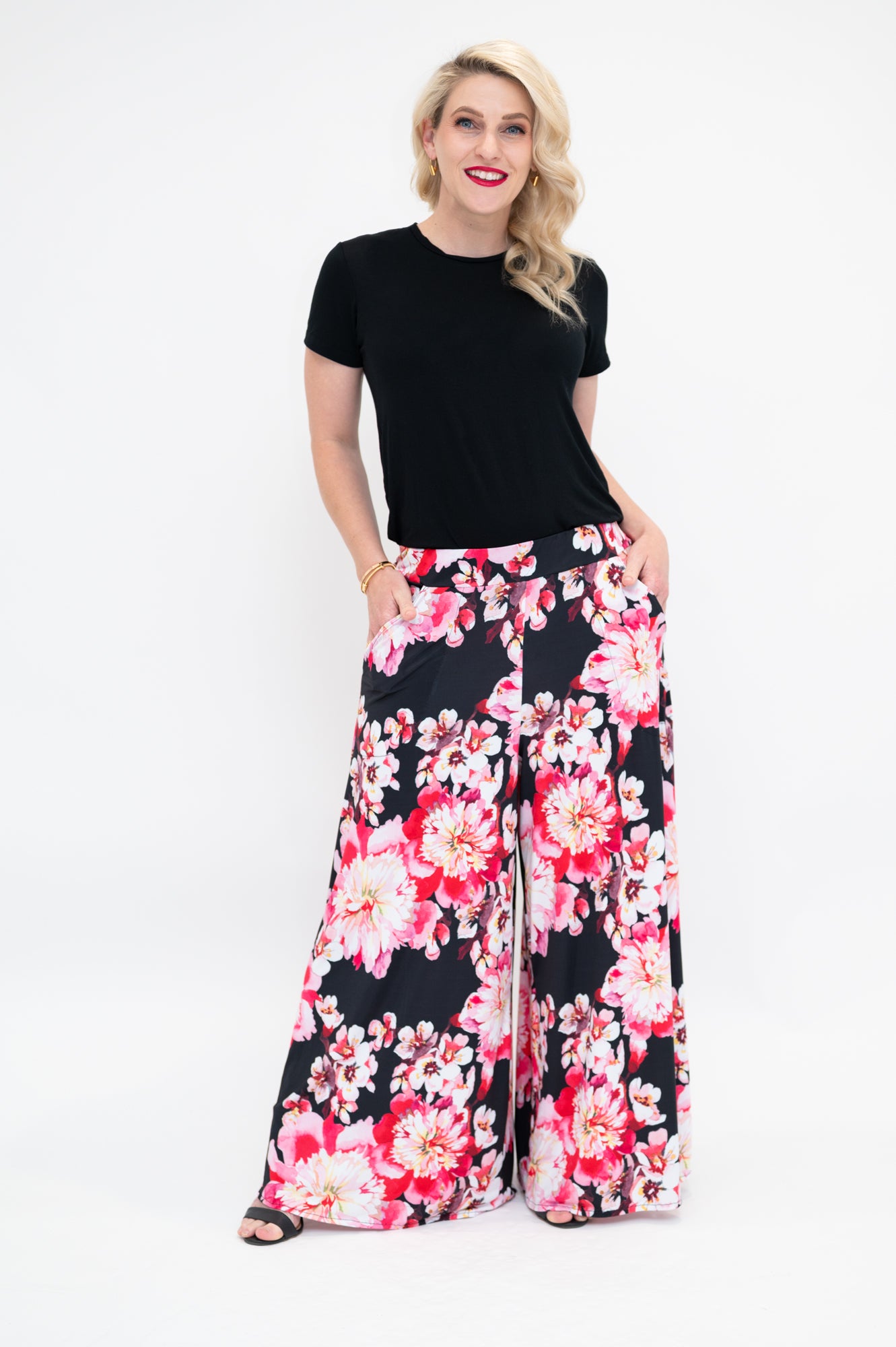 Palazzo pants front long length 